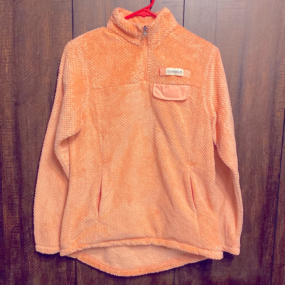 Magellan Outdoors 1/4 zip fleece. Women’s small coral peach color.